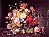 Still Life with Flowers by Severin Roesen